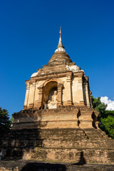 Wat Jet yod Old Buddhist Temple in Chiangmai, Thailand