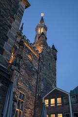 Rathaus Aachen bei Dämmerung