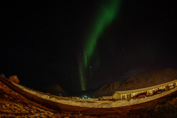Fototapeta na wymiar Aurora borealis in iceland