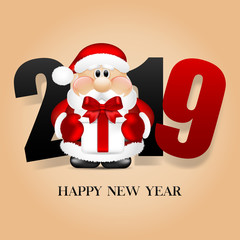 Santa Claus. Happy New Year 2019