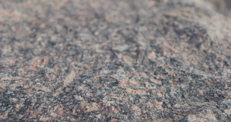 closeup over big granite rock