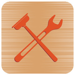 Plumbing work symbol icon