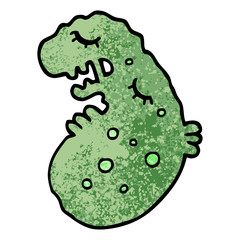 grunge textured illustration cartoon germ