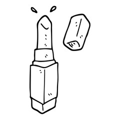black and white cartoon lipstick