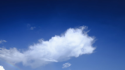 Blue sky with beautiful white clouds

