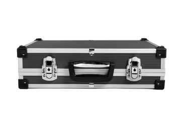 black suitcase isolated