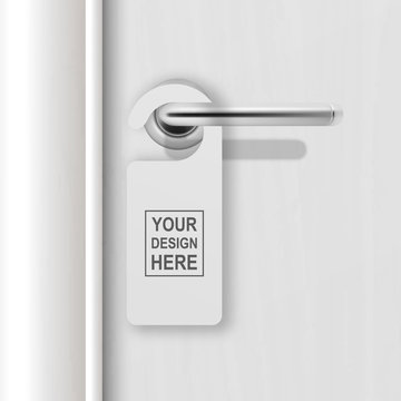 Download 803 Best Door Hanger Mockup Images Stock Photos Vectors Adobe Stock