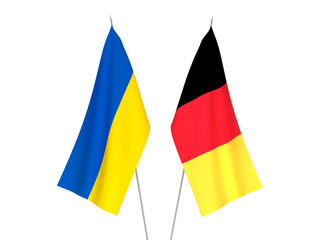 Ukraine and Belgium flags