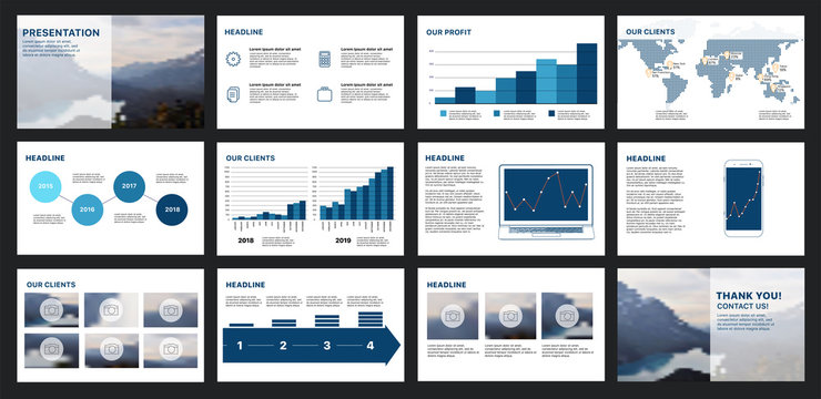Business company presentation with infographics. Business presentation. Can be used for corporate design media layout, flyer, brochure, forum, conference, annual report for advertising and marketing