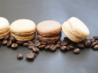 macarons grains de café