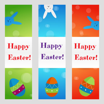 Vector Happy Easter greeting card
