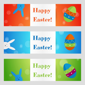 Vector Happy Easter greeting card