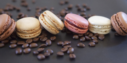 macarons grains de café