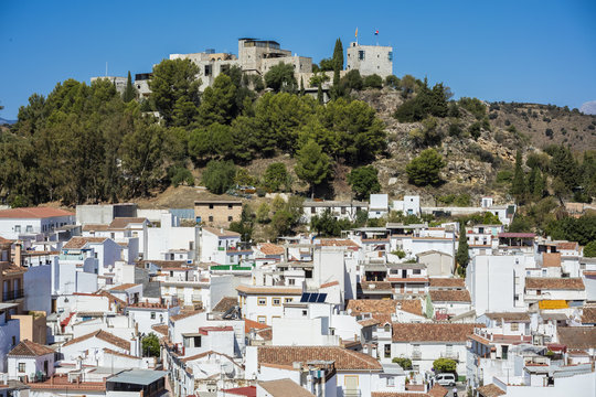 Monda is a beautiful and white village in Malaga province, Spain
