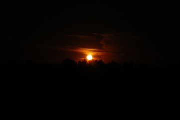 Obraz premium sunset in mountains