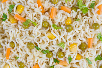 cooked instant noodle texture