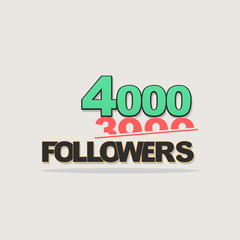 Follower banner comic text pop art design