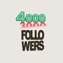Follower banner comic text pop art design