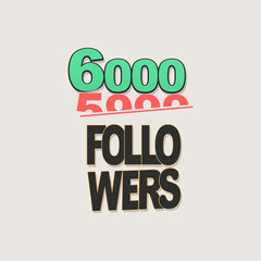 Follower banner comic text pop art design