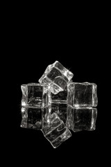 Gestapelte Eiswürfel