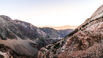 Yosemite mountains sunset landscape