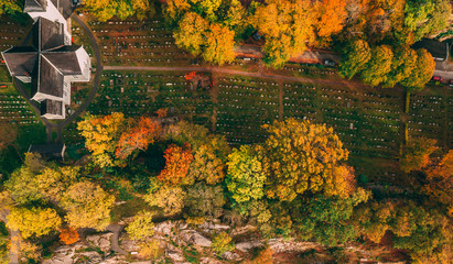 Obraz premium Autumn colours Drøbak - Norway 