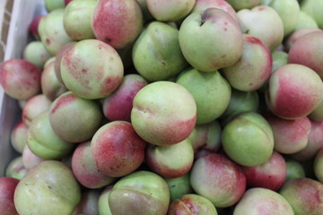 Apple fruits closeup background