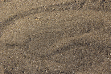 Texture of beach sand on the sea coast