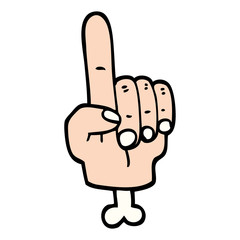 pointing hand symbol