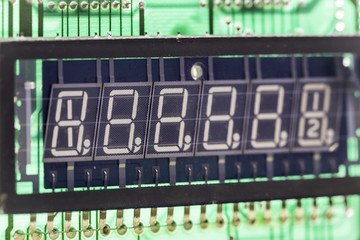 blue vacuum fluorescent display