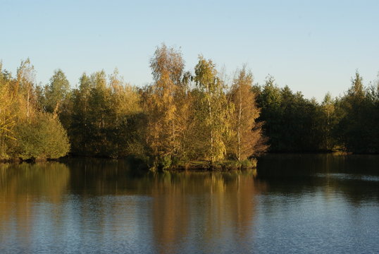 Beautiful park in Bremen with lake and green gras and trees perfect place for relax or camping or piknick with family and kids