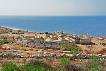 Mnajdra  - megalithic temple complex  on the southern coast of  Malta.   © robnaw