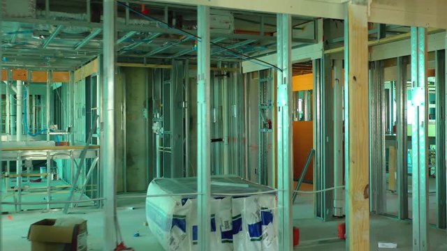 Construction site inspection walkthrough