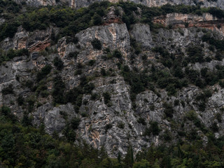 Klettergebiet Parete San Paolo Süd destra in den Gardaseebergen bei Arco