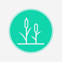 Reeds vector icon sign symbol