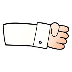 vector gradient illustration cartoon judo chop shirt arm