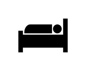 icon of a sleeping person. vector icon