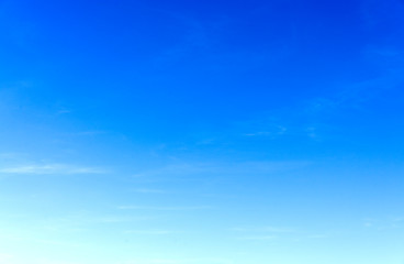 Clear blue sunny sky background