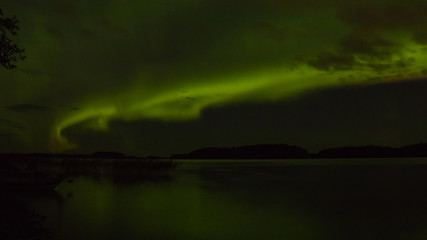 aurora borealis over finland