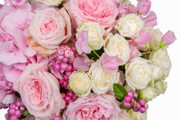 Obraz na płótnie Canvas Elite bouquet of beautiful luxury flowers, close-up
