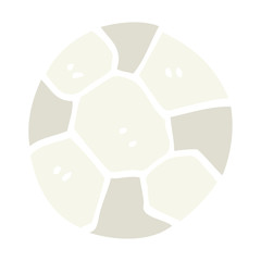 Obraz premium flat color illustration cartoon soccer ball