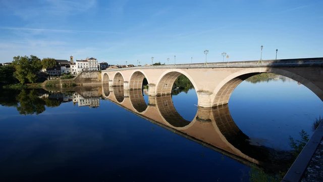 Old historic bridge, Bergerac, France