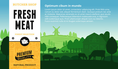 Vector meat illustration © Vlad Klok