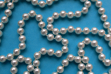 white pearl beads