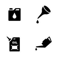 Oil Can Icon set