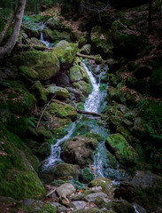 Kleiner Arbersee 2018-11   Sollerbach Wasserfälle in der nähe des kleinen Arbersees im...