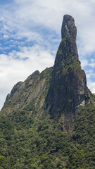 Mountains of God. Mountains with the name of God. Mountain Finger of God, Teresopolis city, Rio de Janeiro state, Brazil South America. Space to write texts, Writing background 