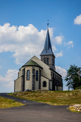 Fototapeta na wymiar L'église Saint-Gènes-Champespe