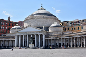 Basilique San Franseco di Paola &agrave; Naples (Italie)