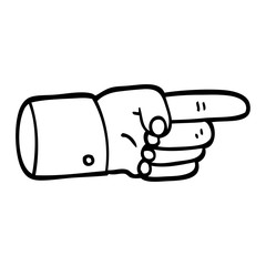 pointing hand symbol